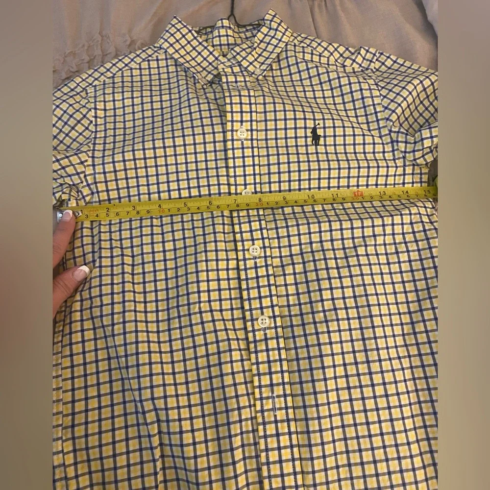RALPH LAUREN Boys Long Sleeve Plaid Shirt Sz 8